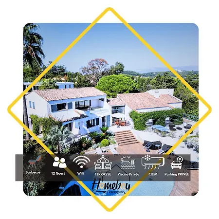 فيلة Rose Pool Sea View Super Cannes *